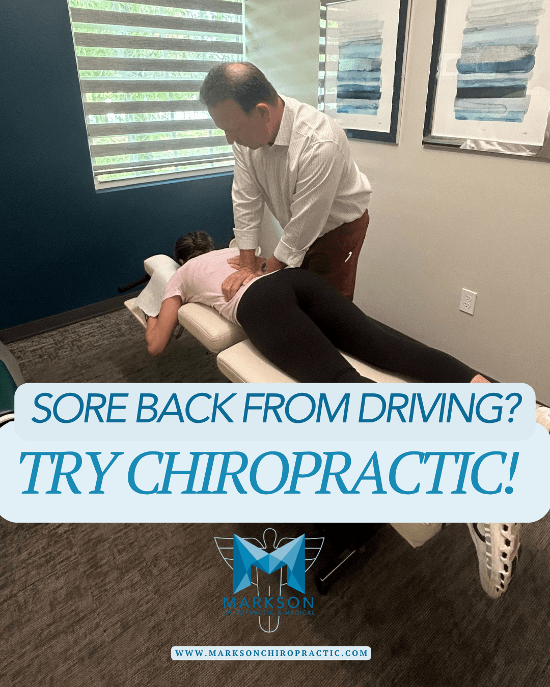 Sore Back From Driving? Try Chiropractic!